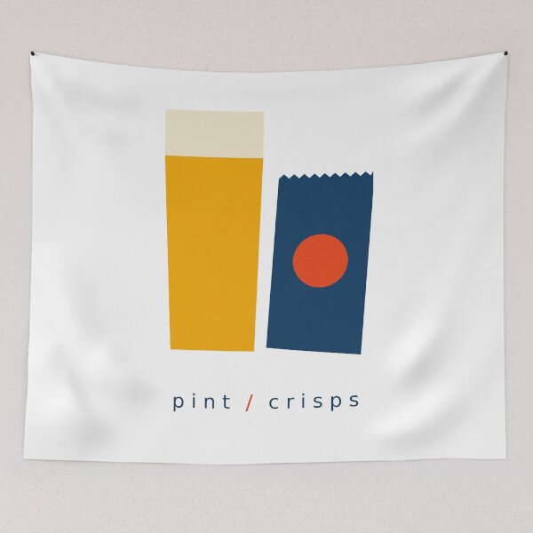 Item preview, Pint & Crisps – Minimalist British Pub Art designed and sold by StillandStory.