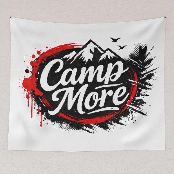 Item preview, Camp More Trash Polka Outdoor Design designed and sold by GabeMountainArt.