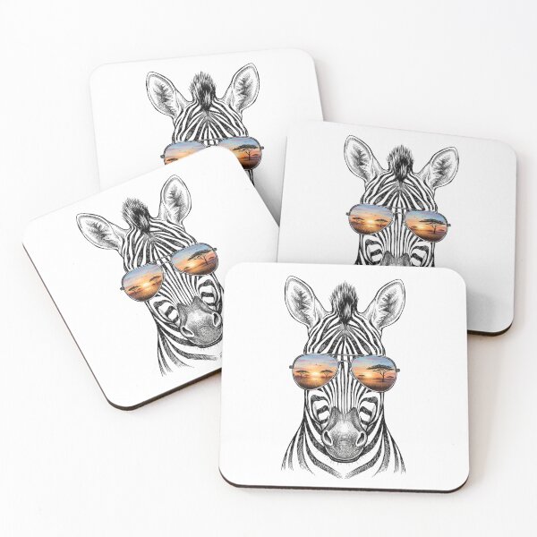 Item preview, Zebra African Savanna Sunglasses Reflection designed and sold by Bad-Decisions-Designs.