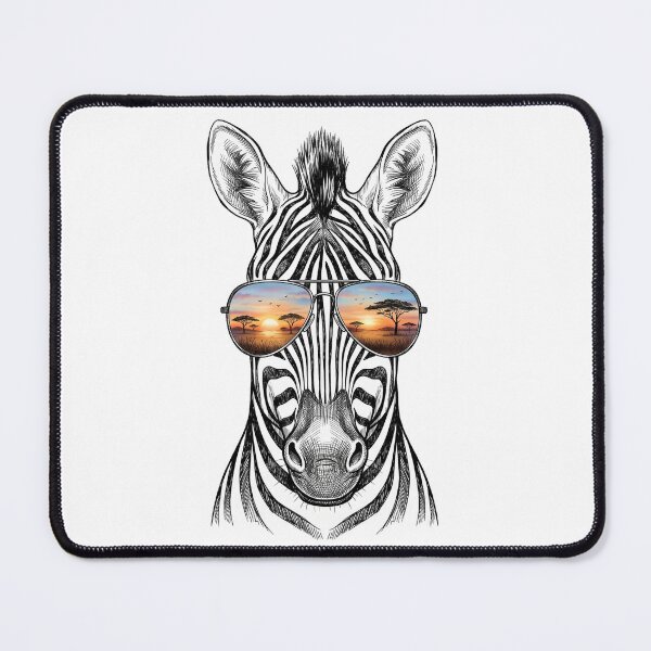 Item preview, Zebra African Savanna Sunglasses Reflection designed and sold by Bad-Decisions-Designs.