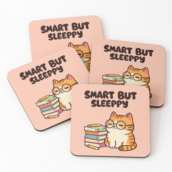 Item preview,  Smart But Sleepy Nerd Orage Cat T-shirt. designed and sold by Nuttajak.