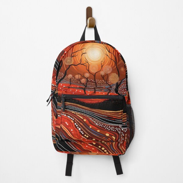 Item preview, Aboriginal Dot Art Tree Sunset Australian Outback Landscape designed and sold by GrinGalore.