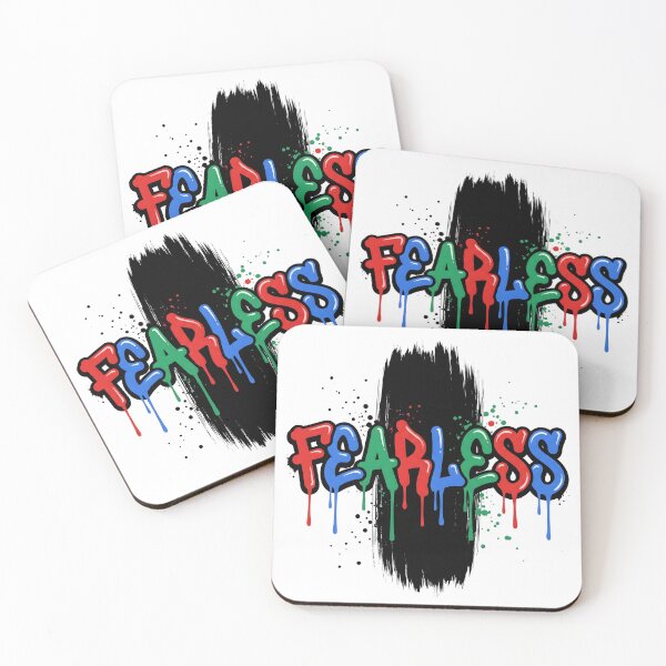 Item preview, Colorful Graffiti Fearless Typography Streetwear Design designed and sold by StickerNestYou.