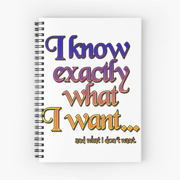 Item preview, I know exactly what I want - 3 designed and sold by Yamy Morrell Art and Design.