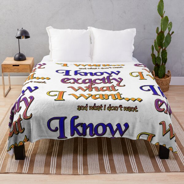 Item preview, I know exactly what I want - 3 designed and sold by Yamy Morrell Art and Design.