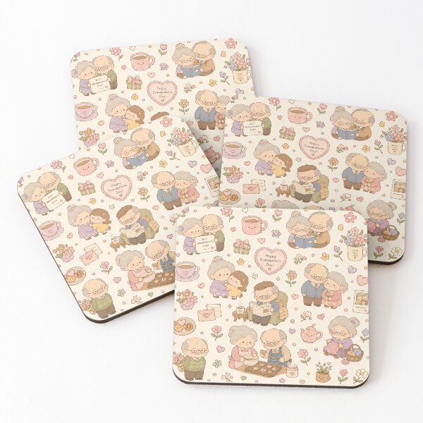Item preview, A cute whimsical grandparent's day pattern designed and sold by ellinnur.