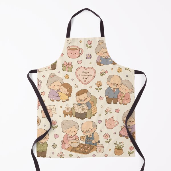Item preview, A cute whimsical grandparent's day pattern designed and sold by ellinnur.