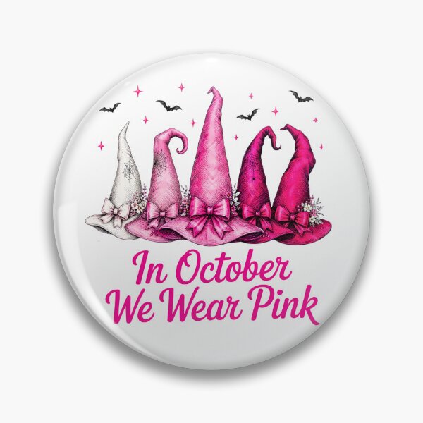 Item preview, Pink Ribbon Witch Hat Breast Cancer Halloween Awareness  designed and sold by DYAFLK.