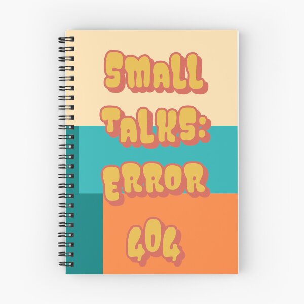 Item preview, Small Talk Error 404 Funny Introvert Humor designed and sold by nocontextdept.