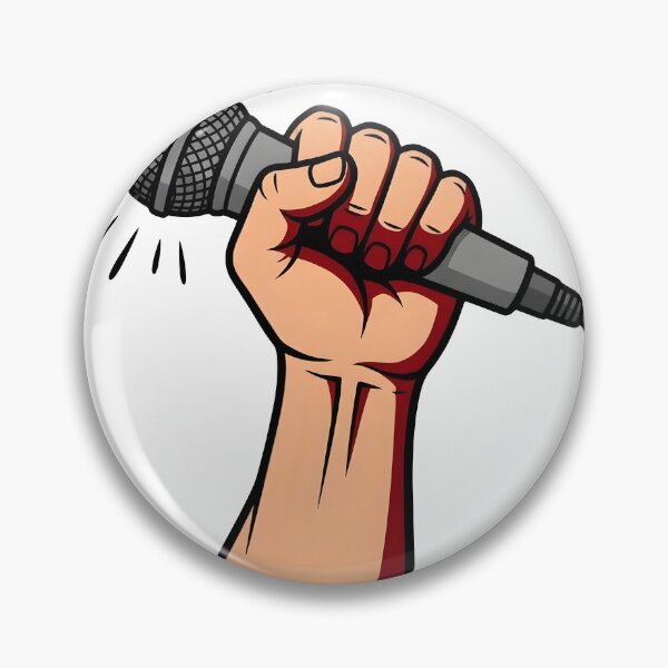 Item preview, Powerful Mic Fist Music Lover Streetwear Graphic designed and sold by StickerNestYou.