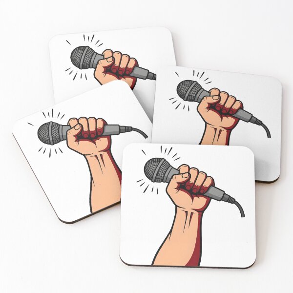 Item preview, Powerful Mic Fist Music Lover Streetwear Graphic designed and sold by StickerNestYou.