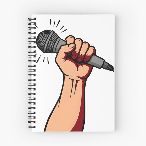 Item preview, Powerful Mic Fist Music Lover Streetwear Graphic designed and sold by StickerNestYou.