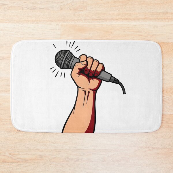 Item preview, Powerful Mic Fist Music Lover Streetwear Graphic designed and sold by StickerNestYou.