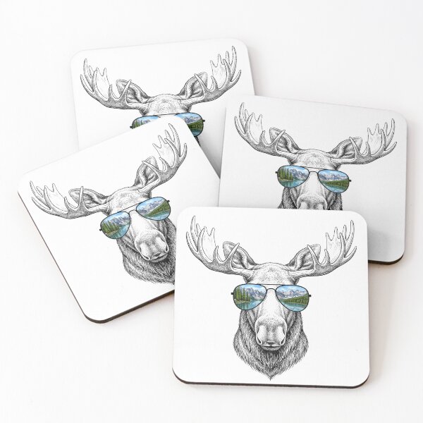 Item preview, Moose Alpine Lake Shades Reflection designed and sold by Bad-Decisions-Designs.