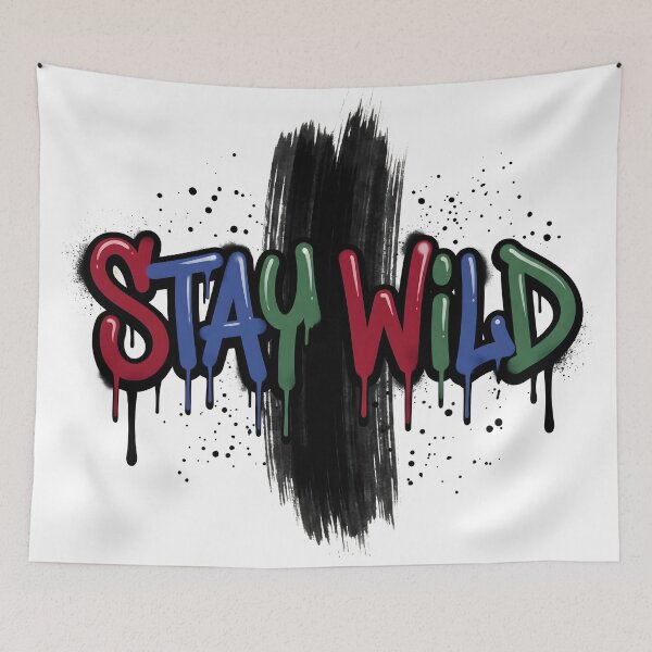 Item preview, Colorful Graffiti Streetwear Urban Drip Typography Art designed and sold by StickerNestYou.