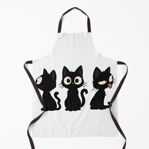 Item preview, Three Funny Black Cats Different Expressions designed and sold by MewMade.
