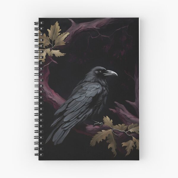 Item preview, The Edgar Allan Poe Raven in Moody Gothic Wall Art Style designed and sold by DarkFatherDesigns.