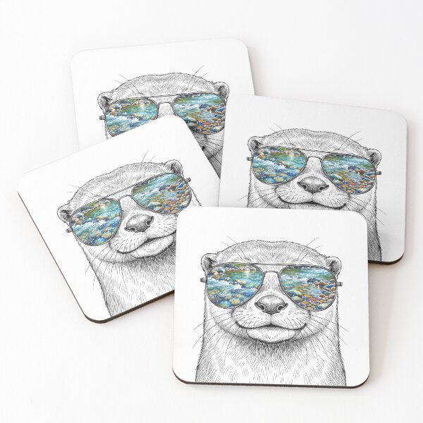 Item preview, Otter River Stream Shades Reflection designed and sold by Bad-Decisions-Designs.