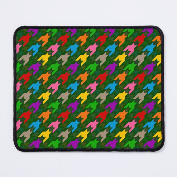 Item preview, Colorful Houndstooth Plaid Check Green designed and sold by PatternTitan.