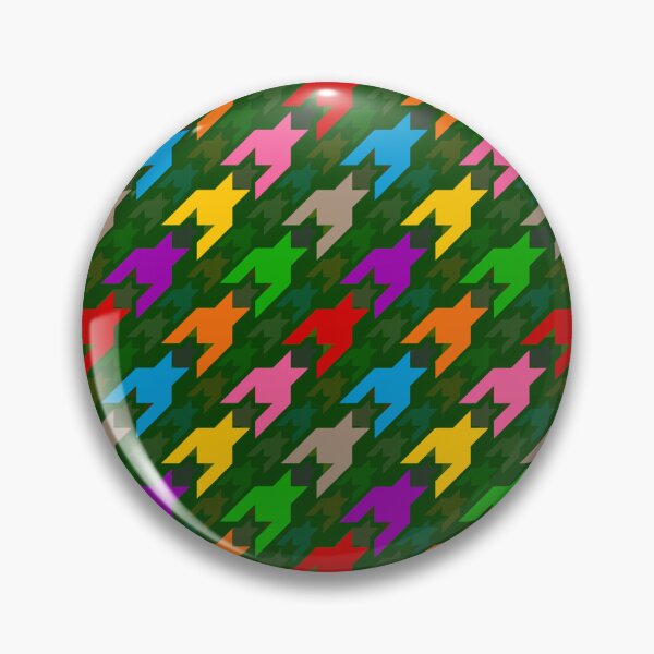 Item preview, Colorful Houndstooth Plaid Check Green  designed and sold by PatternTitan.