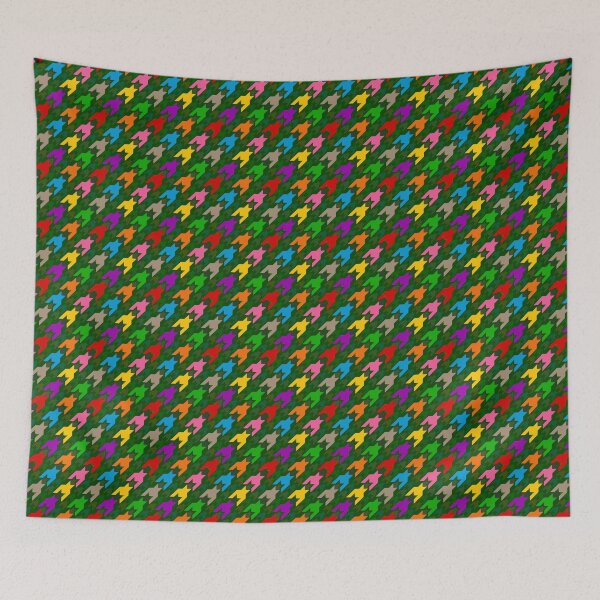 Item preview, Colorful Houndstooth Plaid Check Green  designed and sold by PatternTitan.
