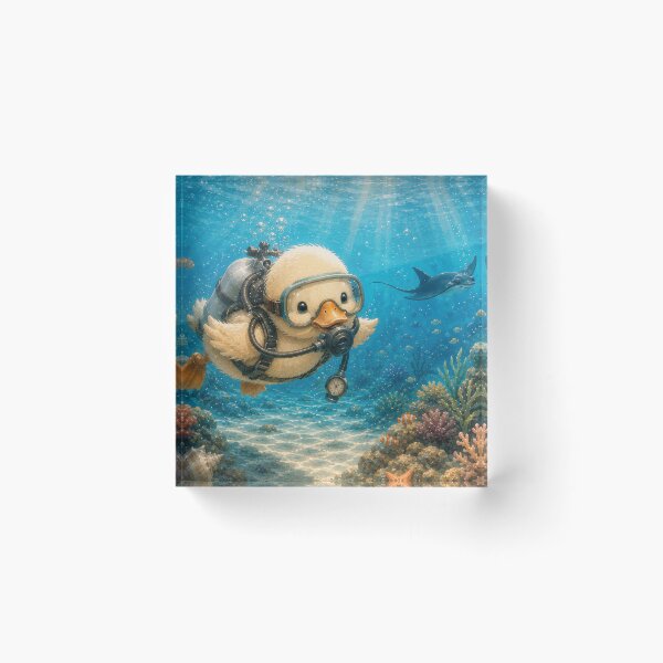 Item preview, Scuba Duck Underwater Ocean Adventure designed and sold by dreamybyana.