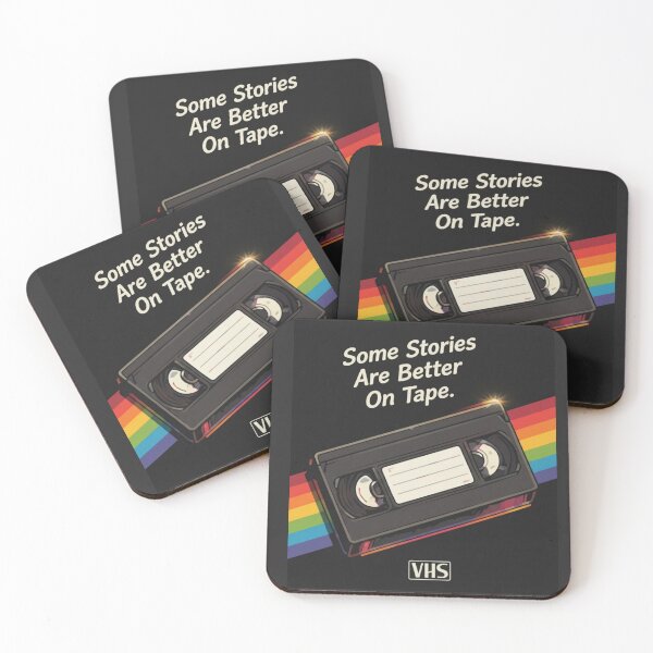 Item preview, Some Stories Are Better On Tape - Vintage VHS Retro 80s 90s Nostalgia Art & Sticker designed and sold by CrsDesignStudio.