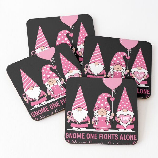 Item preview, Gnome One Fights Alone Breast Cancer Awareness Warrior Survivor Supporter  designed and sold by w66aboo.