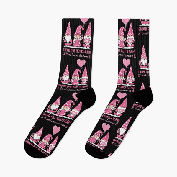 Item preview, Gnome One Fights Alone Breast Cancer Awareness Warrior Survivor Supporter  designed and sold by w66aboo.