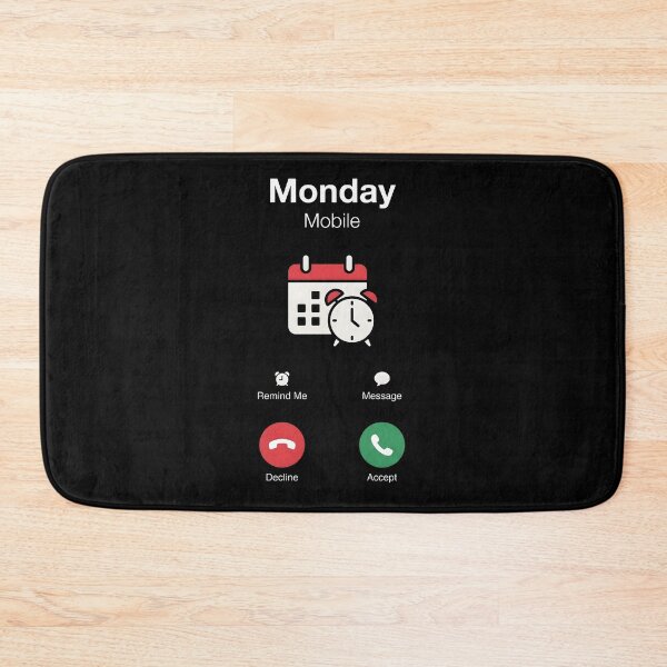 Item preview, Monday Mobile Funny Phone Reminder Call Graphic designed and sold by StickerNestYou.