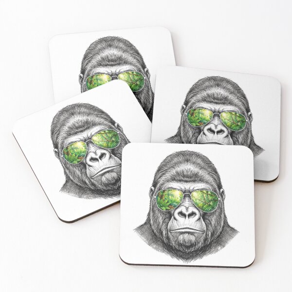 Item preview, Gorilla Jungle Canopy Sunglasses Reflection designed and sold by Bad-Decisions-Designs.