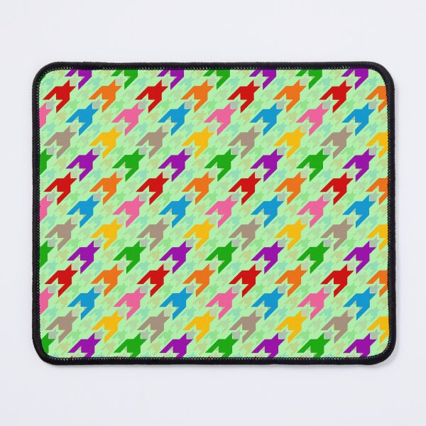 Item preview, Colorful Houndstooth Plaid Check Light Green  designed and sold by PatternTitan.