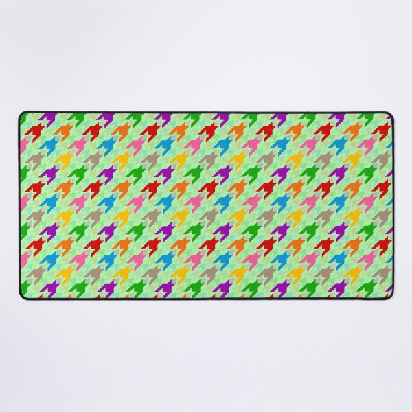 Item preview, Colorful Houndstooth Plaid Check Light Green designed and sold by PatternTitan.