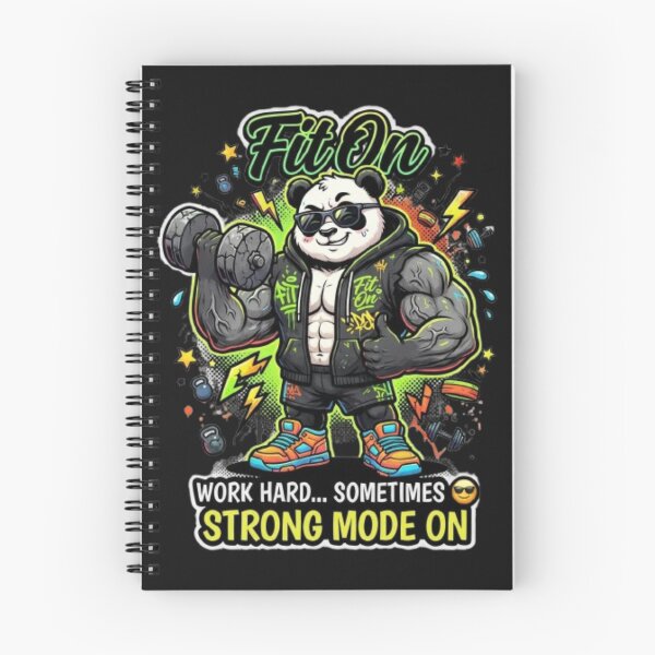 Item preview, FIT ON Lazy But Strong Panda – Funny Panda Gym Fitness T-Shirt designed and sold by Fit On.