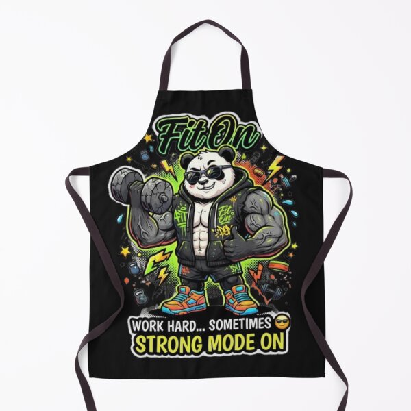 Item preview, FIT ON Lazy But Strong Panda – Funny Panda Gym Fitness T-Shirt designed and sold by Fit On.