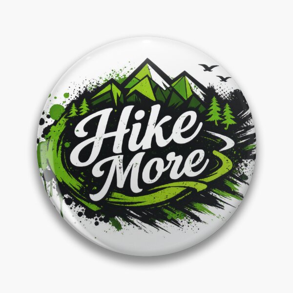 Item preview, Hike More Trash Polka Mountain Design designed and sold by GabeMountainArt.