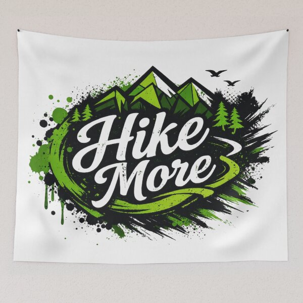 Item preview, Hike More Trash Polka Mountain Design designed and sold by GabeMountainArt.