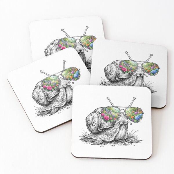 Item preview, Snail Spring Garden Sunglasses Reflection designed and sold by Bad-Decisions-Designs.