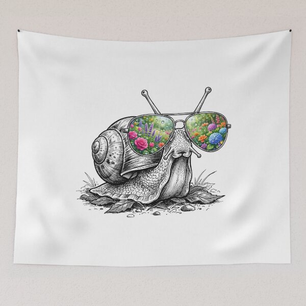 Item preview, Snail Spring Garden Sunglasses Reflection designed and sold by Bad-Decisions-Designs.