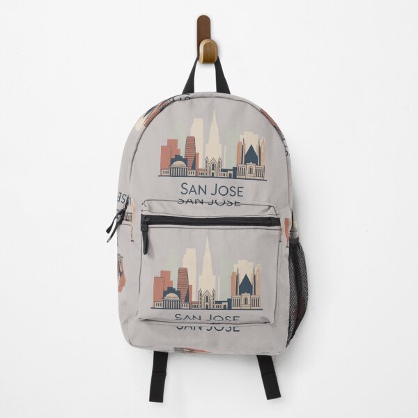 Item preview, San Jose Skyline Silhouette Design - Retro Gift for Travel Lover designed and sold by MoonSkyArt.