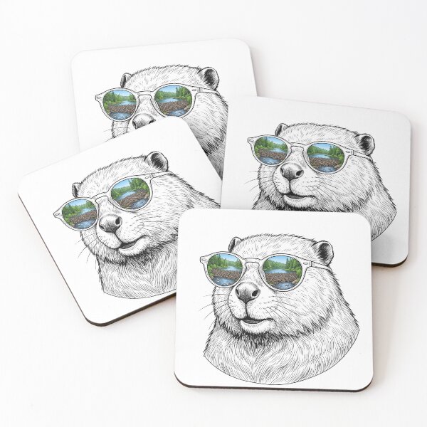 Item preview, Beaver Forest Dam Shades Reflection designed and sold by Bad-Decisions-Designs.