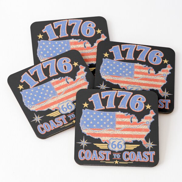 Item preview, 1776 Coast to Coast USA Flag Map — Dark Edition designed and sold by TheOddPrints.