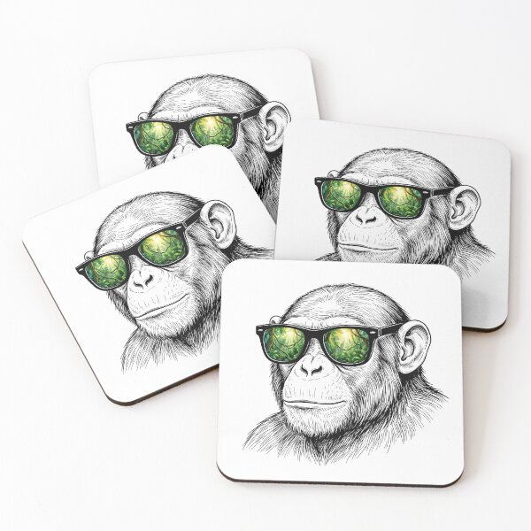 Item preview, Chimpanzee Jungle Canopy Sunglasses Reflection designed and sold by Bad-Decisions-Designs.