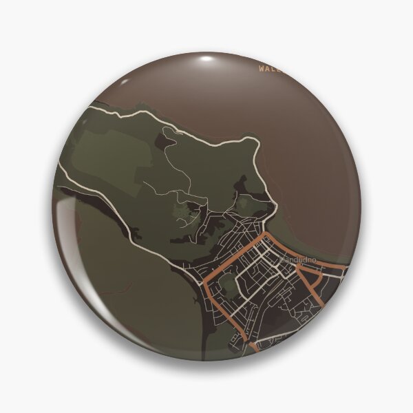 Item preview, Llandudno Map Poster - Espresso Den designed and sold by Patterned by Pixels.