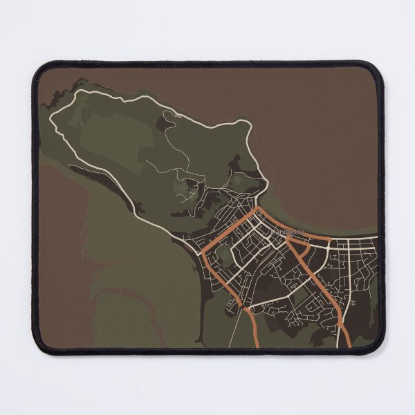 Item preview, Llandudno Map Poster - Espresso Den designed and sold by Patterned by Pixels.
