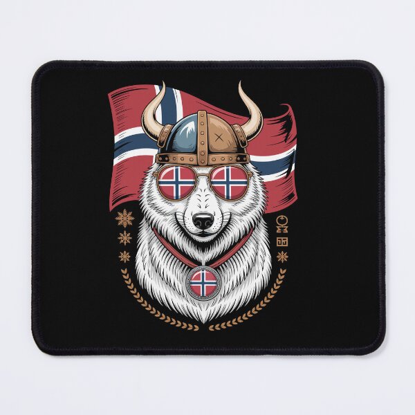 Item preview, Wolf with Viking Helmet and Flag designed and sold by jkrphoto.