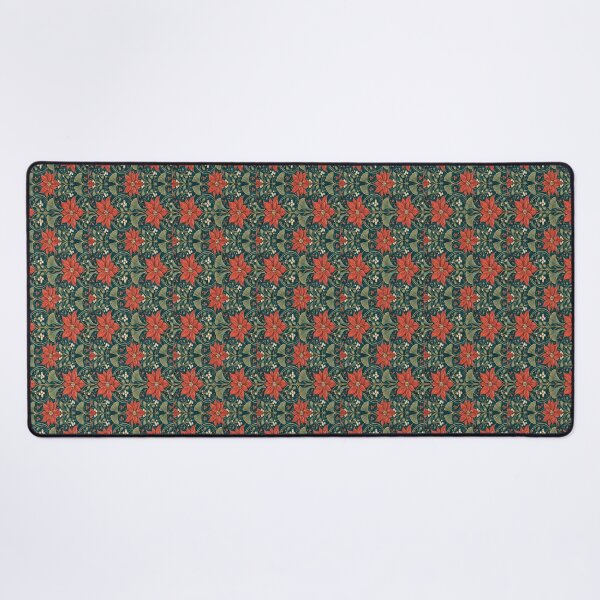 Item preview, Elegant Teal Gold Art Nouveau Poinsettia Christmas designed and sold by sadedream.