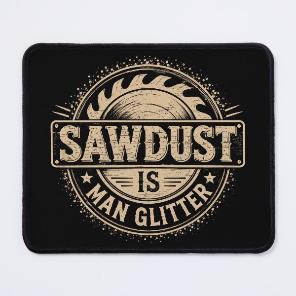 Item preview, Sawdust Is Man Glitter Funny Woodwork Humor designed and sold by gordonbwyashop.