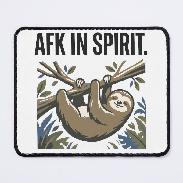 Item preview, AFC In Spirit Sloth Hanging Funny Lazy Animal Design designed and sold by StickerNestYou.