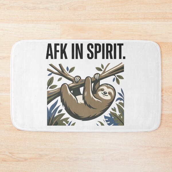 Item preview, AFC In Spirit Sloth Hanging Funny Lazy Animal Design designed and sold by StickerNestYou.